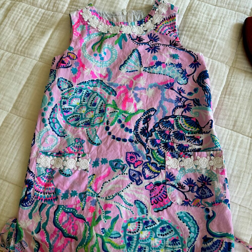 Lily Pulitzer Girls Classic Shift Dress Size 4